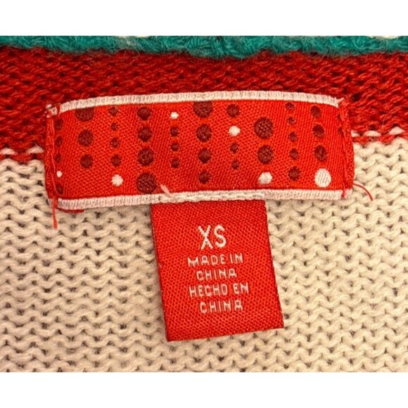 Target Adult XS Christmas Themed Long Sleeve Cardigan Sweater With Buttons - Picture 2 of 3